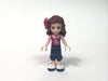 LEGO Minifigure-Olivia, Dark Blue Cropped Trousers, Magenta Top, Magenta Bow-Friends-FRND105-Creative Brick Builders
