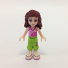 LEGO Minifigure-Olivia, Lime Cropped Trousers, Bright Pink Top-Friends-FRND048-Creative Brick Builders