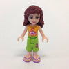 LEGO Minifigure-Olivia, Lime Cropped Trousers, Orange Top-Friends-FRND006-Creative Brick Builders
