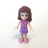 LEGO Minifigure-Olivia, Medium Lavender Skirt, Dark Pink Top-Friends-FRND017-Creative Brick Builders