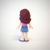 LEGO Minifigure-Olivia, Sand Blue Skirt, Bright Pink Top with Magenta Trim-Friends-FRND079-Creative Brick Builders