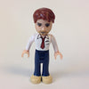 LEGO Minifigure-Peter, Dark Blue Trousers, White Shirt and Red Tie, Dark Tan Shoes-Friends-FRND019-Creative Brick Builders