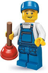 LEGO Minifigure-Plumber-Collectible Minifigures / Series 9-COL09-16-Creative Brick Builders