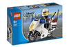 LEGO Set-Police Motorcycle - Black/Green Sticker Version-Town / City / Police-7235-1-Creative Brick Builders