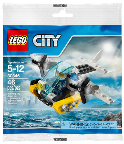 LEGO Set-Prison Island Helicopter (Polybag)-Town City Police