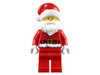 Santa, Red Legs, Fur Lined Jacket with Button, Glasses