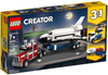 LEGO Set-Shuttle Transporter-Creator / Model / Airport-31091-1-Creative Brick Builders