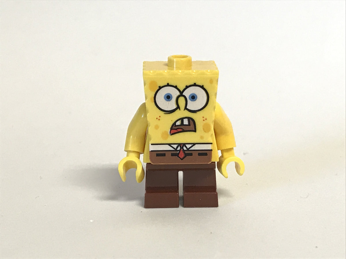 SpongeBob - Shocked Look, LEGO Minifigures, SpongeBob SquarePants ...