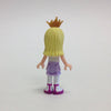 LEGO Minifigure-Stephanie (Lavender Layered Skirt, White Top with Star Belt, Gold Tiara)-Friends-FRND038-Creative Brick Builders
