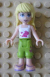 LEGO Minifigure-Stephanie, Lime Cropped Trousers, White Top-Friends-FRND028-Creative Brick Builders