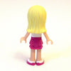 LEGO Minifigure-Stephanie, Magenta Layered Skirt, White Top-Friends-FRND008-Creative Brick Builders