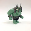 LEGO Minifigure-Troll, Sand Green with 2 White Horns and 3 Pearl Light Gray Horns-Castle / Fantasy Era-CAS376-Creative Brick Builders